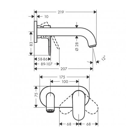 Potisegav segisti kraanikauss HANSGROHE Vernis Blend, 71576670