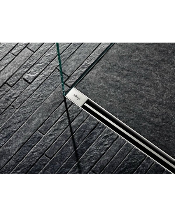Shower channel sets VIEGA Vario 300-1200 mm with shiny grates