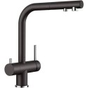 Kitchen (sink) mixer BLANCO Fontas II, black-matt / chrome, 526158