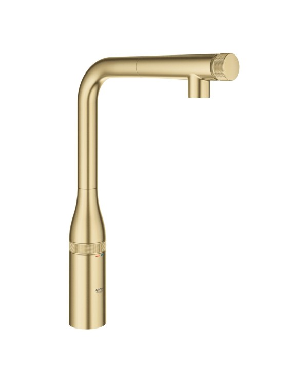 Кухонный смеситель с выдвижным изливом GROHE Essence SmartControl, матовый холодный рассвет, 31615GN0