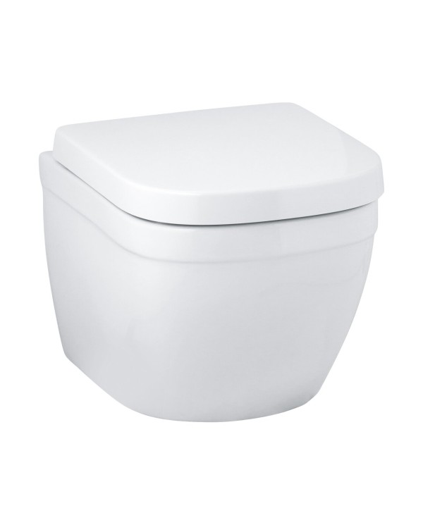 Hanging toilet GROHE Euro Ceramic Rimless Compact with seat and soft-closing lid