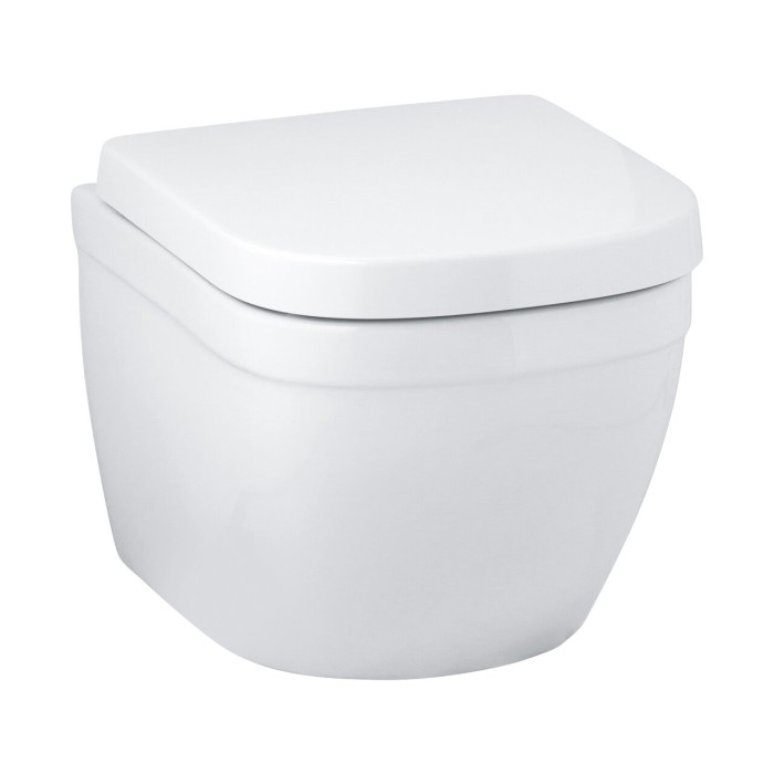 Hanging toilet GROHE Euro Ceramic Rimless Compact with seat and soft-closing lid