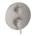 Potinkinis termostaatiline vannisegisti GROHE Atrio 2 väljundiga, supersteel, 24359DC0