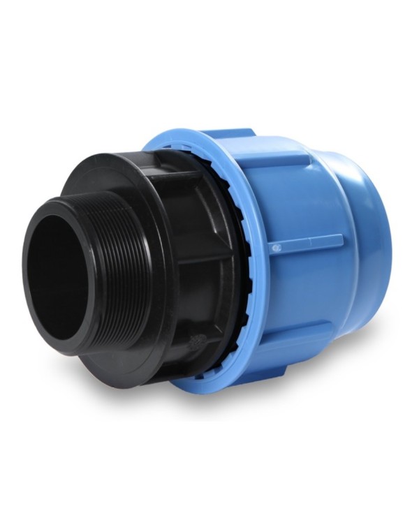 Plastic screw connection for PE pipe SAB 110 x 4"" exterior
