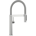 Смеситель для кухни (раковины) BLANCO Culina-S II Mini с выдвижным душем, отделка из нержавеющей стали, 527467