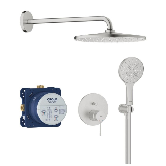 Встраиваемый душевой комплект GROHE Essence Mono 310, суперсталь, 25287DC0