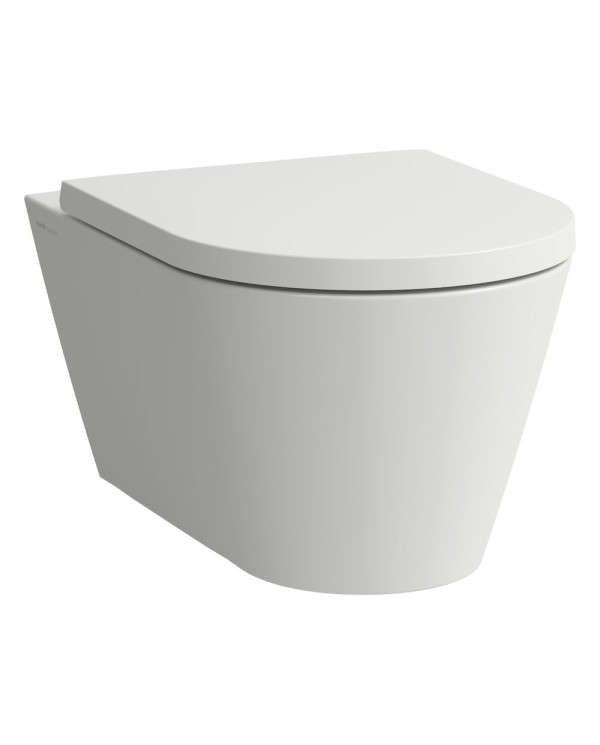 Подвесной унитаз Kartell by LAUFEN Rimless с крышкой SoftClose, белый матовый
