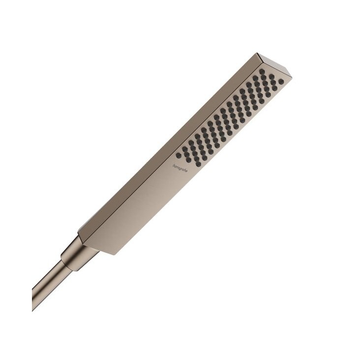 HANSGROHE Pulsify E 100 handheld shower head, 1 jet EcoSmart+, brushed bronze, 24321140