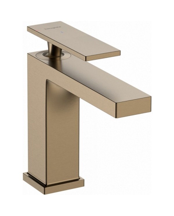 Käsi segisti põhjaventiiliga HANSGROHE Tecturis E 110, EcoSmart+ CoolStart, harjatud pronks, 73014140