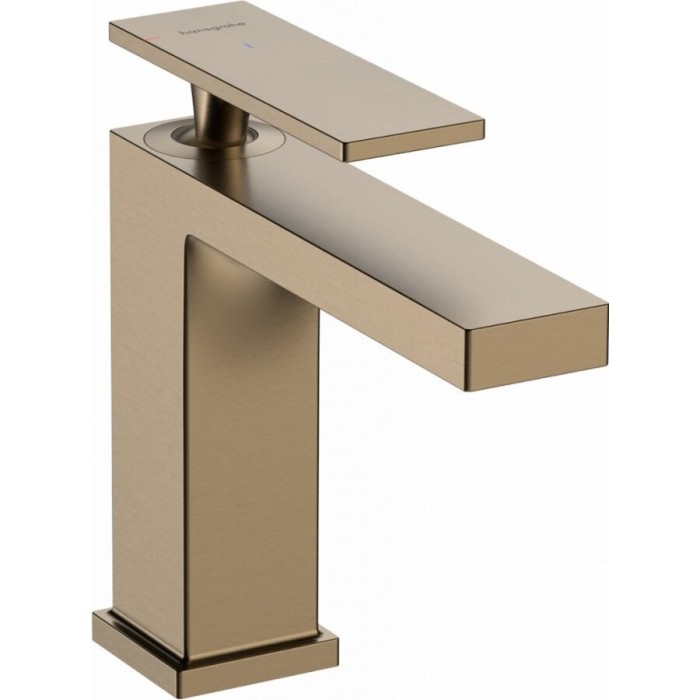 Sink mixer with bottom valve HANSGROHE Tecturis E 110, EcoSmart+ CoolStart, brushed bronze, 73014140