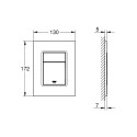WC water flush button GROHE Skate Cosmopolitan S, hard graphite, 37535A00
