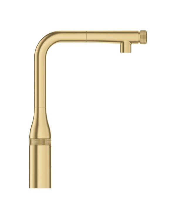 Kitchen (sink) faucet with pull-out spout GROHE Essence SmartControl, brushed cool sunrise, 31615GN0