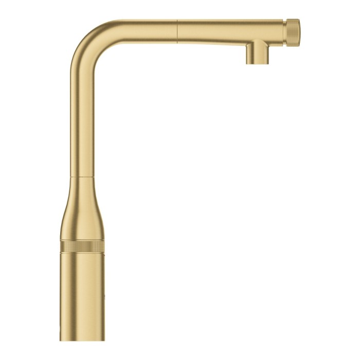 Кухонный смеситель с выдвижным изливом GROHE Essence SmartControl, матовый холодный рассвет, 31615GN0