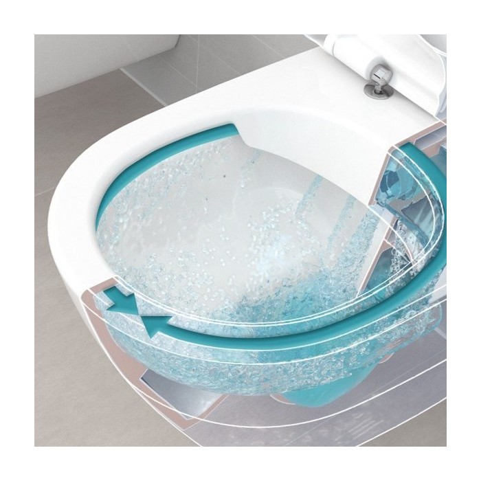 Hanging toilet VILLEROY & BOCH Architectura with Ceramic plus coating, Rimless 5684HRR1