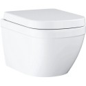 Hanging toilet GROHE Euro Ceramic Rimless Compact with seat and soft-closing lid