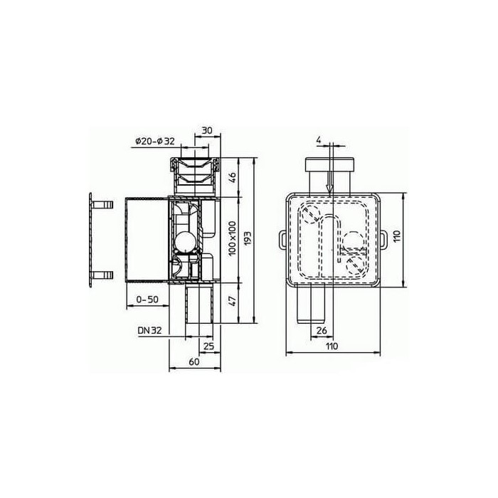 Concealed condensate drainage siphons HL138