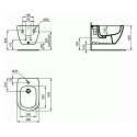 Rippuvad bidet IDEAL STANDARD Tesi, T457001