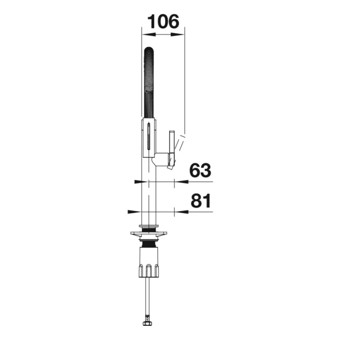 BLANCO Culina-S II Mini kitchen (sink) faucet with pull-out spray, stainless steel finish, 527467