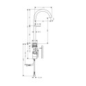 HANSGROHE Axor One 260 Basin Mixer, 48030340