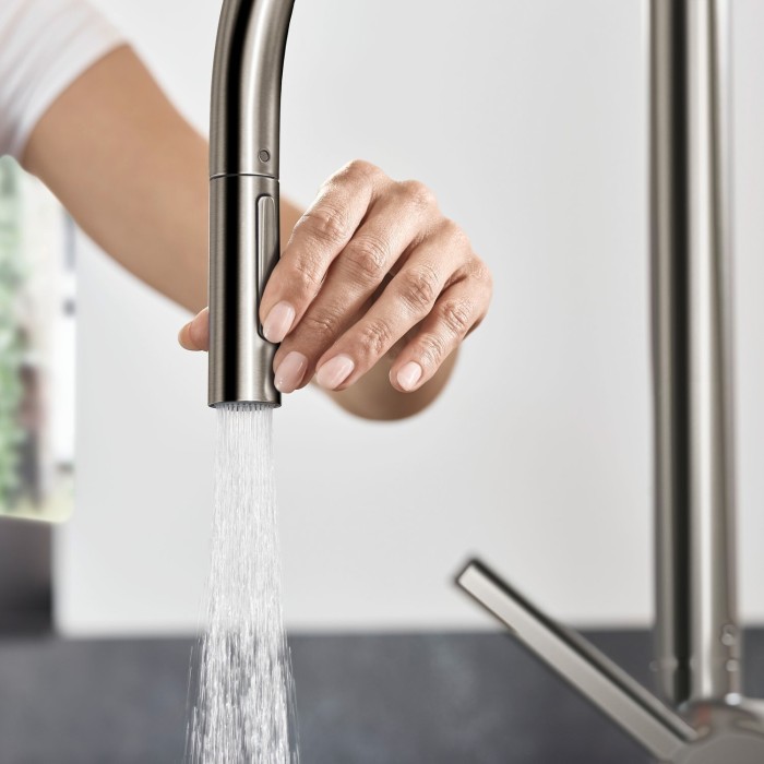 Köök (kraanikauss) segisti väljatõmmatava voolikuga HANSGROHE Talis M54 210 2jet, 72800800
