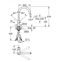 Köök (kraanikauss) segisti väljatõmmatava kraaniga GROHE Minta, 32321DC2