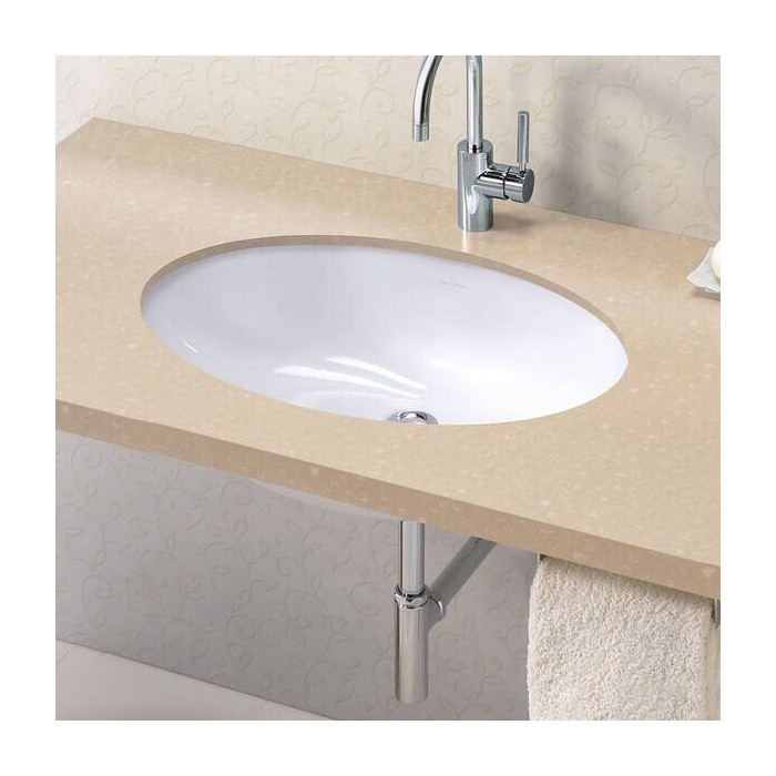 The advantage of the VILLEROY & BOSH Evana 615 x 415 mm, 61440001 mounted under the countertop.