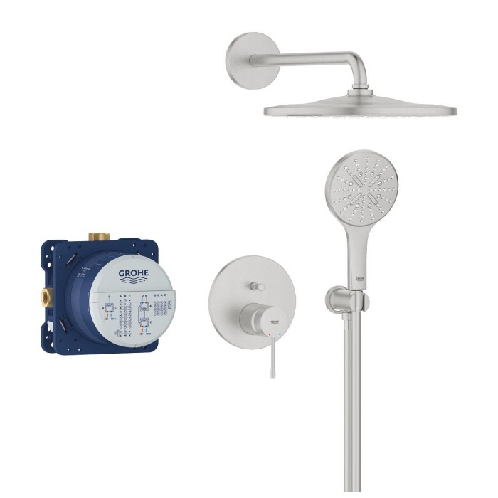 Встраиваемый душевой комплект GROHE Essence Mono 310, суперсталь, 25287DC0