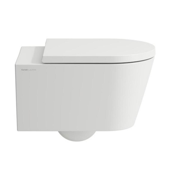 Подвесной унитаз Kartell by LAUFEN Rimless с крышкой SoftClose, белый матовый
