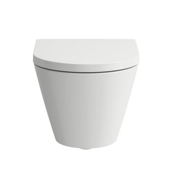 Подвесной унитаз Kartell by LAUFEN Rimless с крышкой SoftClose, белый матовый