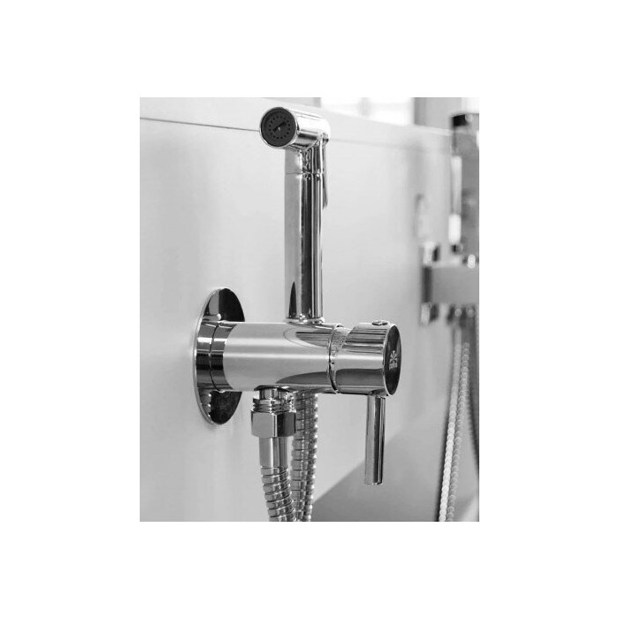 Bidetta shower sets PAFFONI Tweet Round (stainless steel), ZDUP110ST