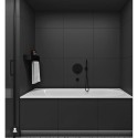 Built-in bath mixer with hand shower PAFFONI Light (brushed nickel), LIG015ST+ZDUP094ST+ZBOC139ST