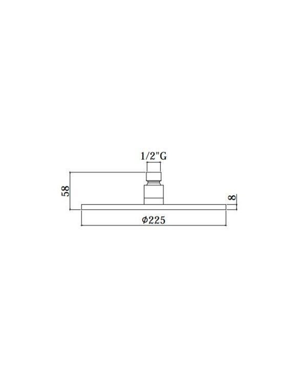 Потолочная душевая система PAFFONI Light (матовый никель), LIG015ST+ZSOF034ST+ZSOF074ST+ZDUP094ST