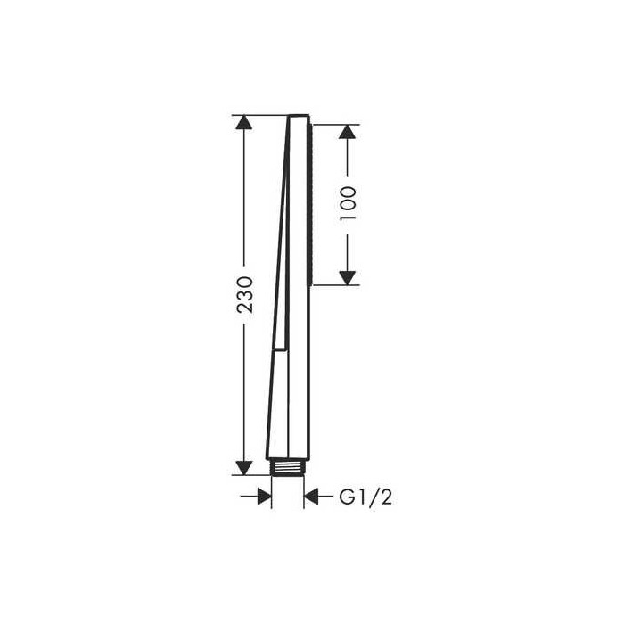 Ручной душ HANSGROHE Pulsify E 100, 1 распылитель EcoSmart+, 24321000