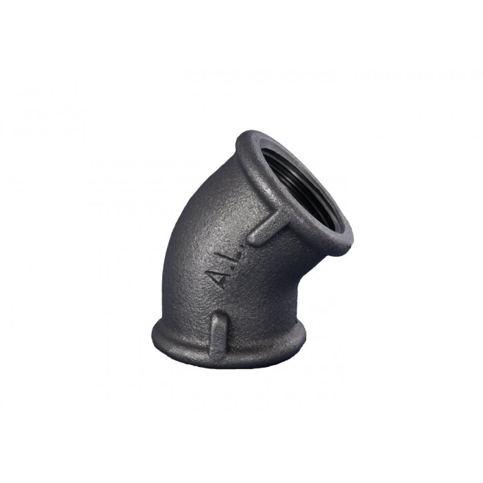 Küünarnukk GRODITZER FITTINGS (A.L.) 2"" v/v - 45°, must