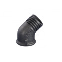 Küünarnukk GRODITZER FITTINGS (A.L.) 1/2"" v/sis. - 45°, Must