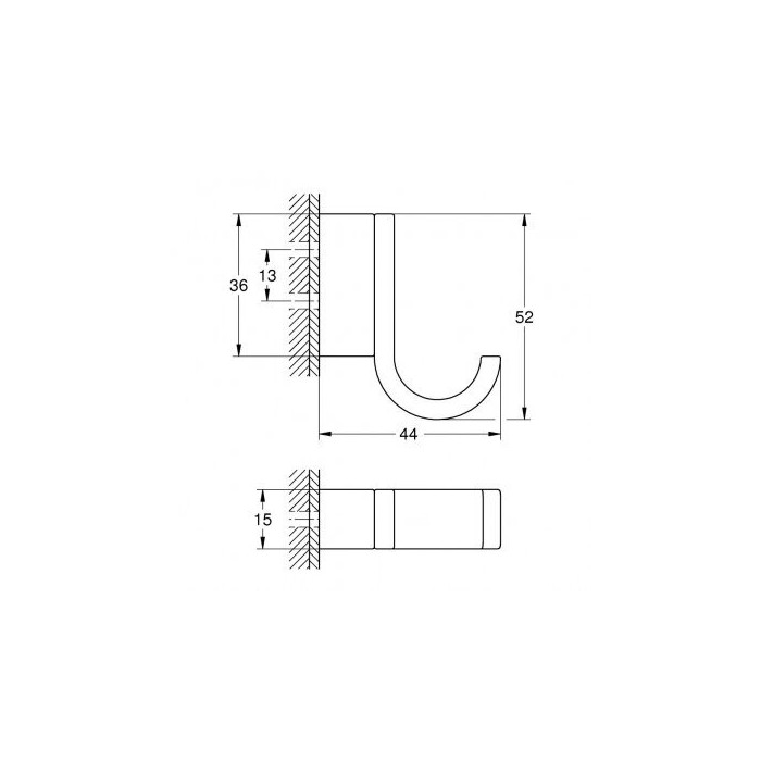 Hook for GROHE Atranka, 41039DC0
