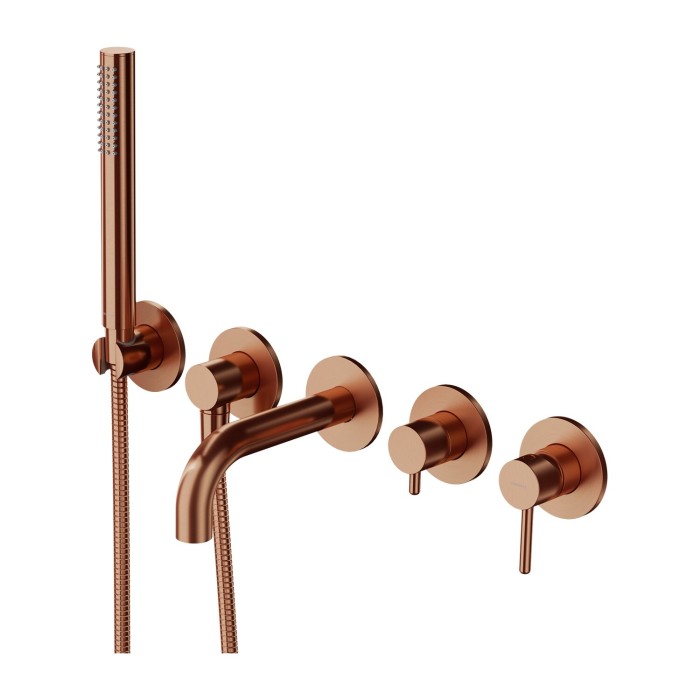 Built-in 5-piece bathroom faucet set OMNIRES Y, spout length 17.5 cm, Y1237/1SCPB