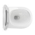 Rippuv WC-pott OMNIRES Ottawa Compact Rimless pehmea sulgemise kaanega, OTTAWAMWBP