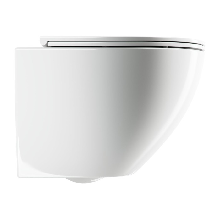 Подвесной унитаз OMNIRES Ottawa Comfort Rimless с мягким закрыванием крышки, OTTAWACMWBP