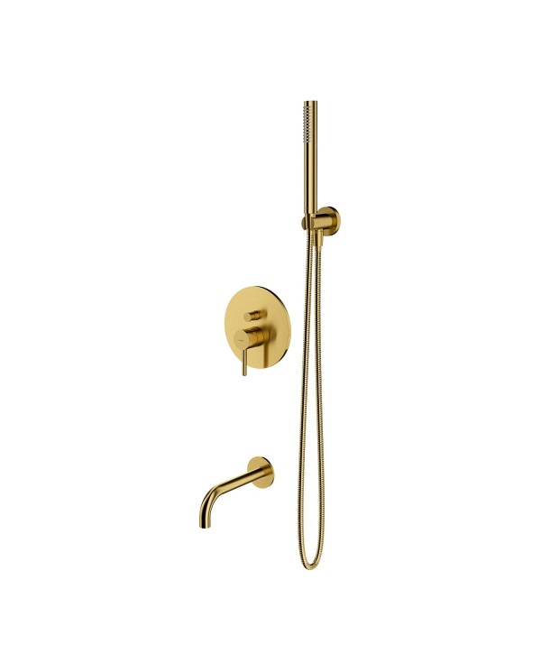 Built-in bath-shower mixer set OMNIRES Y, spout length 21 cm, SYSYW01GLB