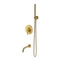 Built-in bath-shower mixer set OMNIRES Y, spout length 21 cm, SYSYW01GLB