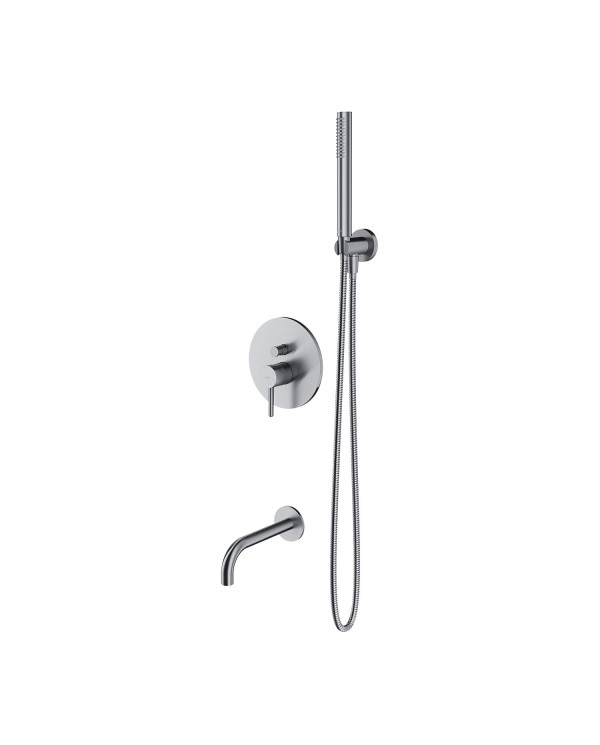 Potinkinis vannas-duššisegisti komplekt OMNIRES Y, kraani pikkus 21 cm, SYSYW01NI