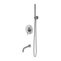 Potinkinis vannas-duššisegisti komplekt OMNIRES Y, kraani pikkus 21 cm, SYSYW01NI