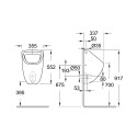 Pissuar GROHE Bau Ceramic, 39439000 välise veetootega