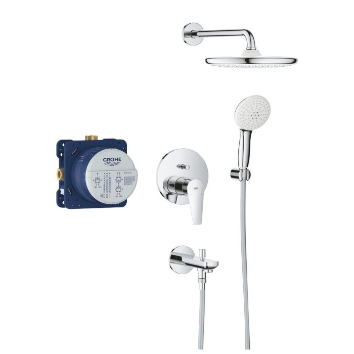 Наборы для душевых систем с изливом для ванны GROHE Bauedge Tempesta 250, 25291000
