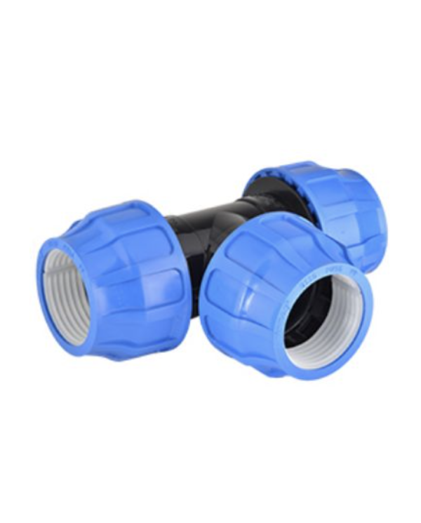 Plastic threaded tee for PE pipe PIMTAS 32 x 32 x 32, EX70001302