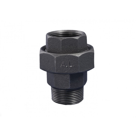 Disassembled joint fitting GRODITZER FITTINGS (A.L.) 1"" v/external, black