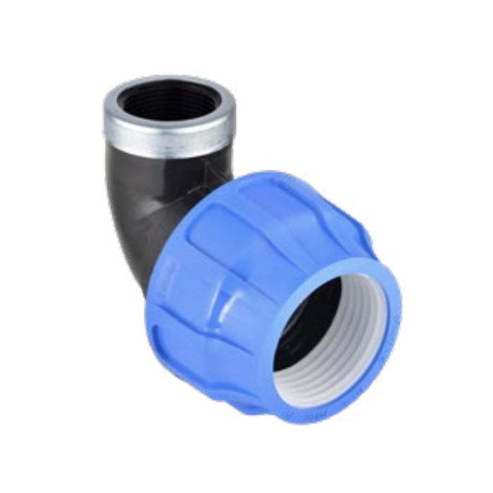 Пластиковая зажимная elbow для PE трубы PIMTAS 50 x 1 1/2" средняя, EX70002412M