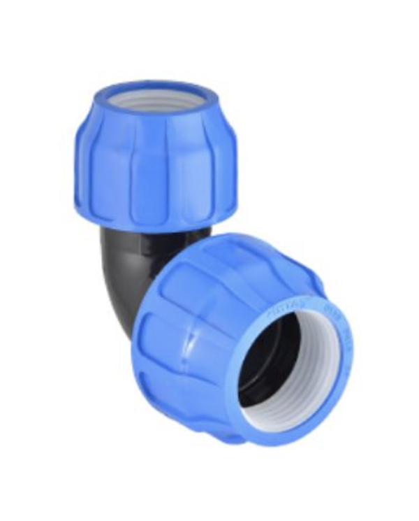 Plastic screw-on reduced elbow for PE pipe PIMTAS 32 x 25, EX70001801