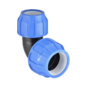 Plastic screw-on reduced elbow for PE pipe PIMTAS 90 x 75, EX70001806